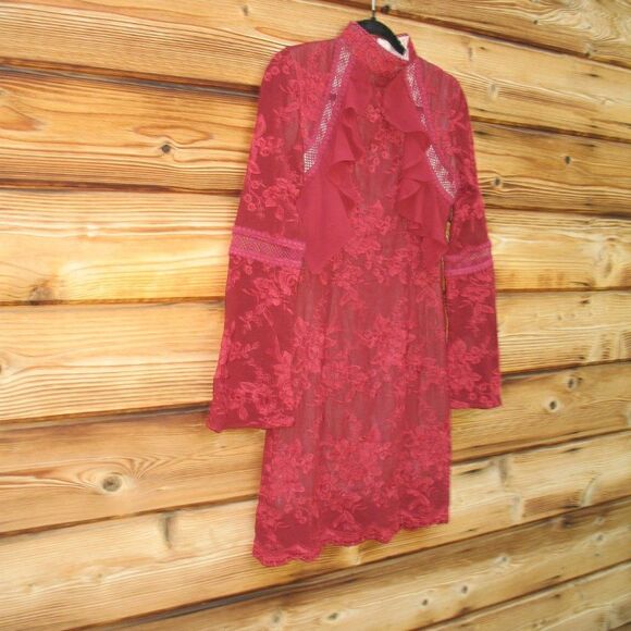 REVOLVE Winona Sorrento Red Lace Dress - Picture 5 of 10